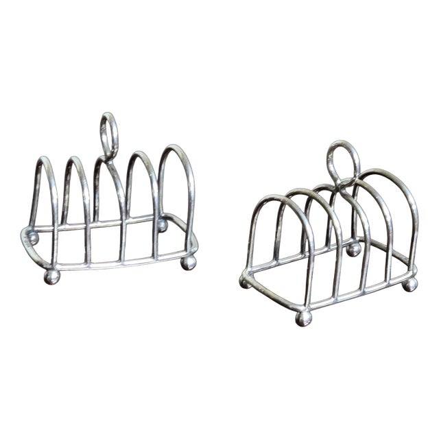 Silver Toast Racks Chester, 1904, Set of 2 For Sale