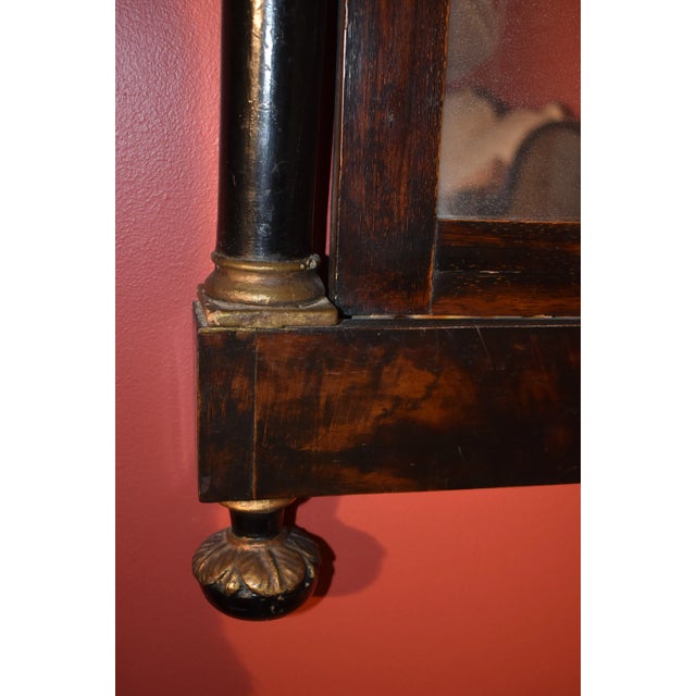 Late Continental Neoclassical Mirror With an Eglomise' Painted For Sale In Minneapolis - Image 6 of 6