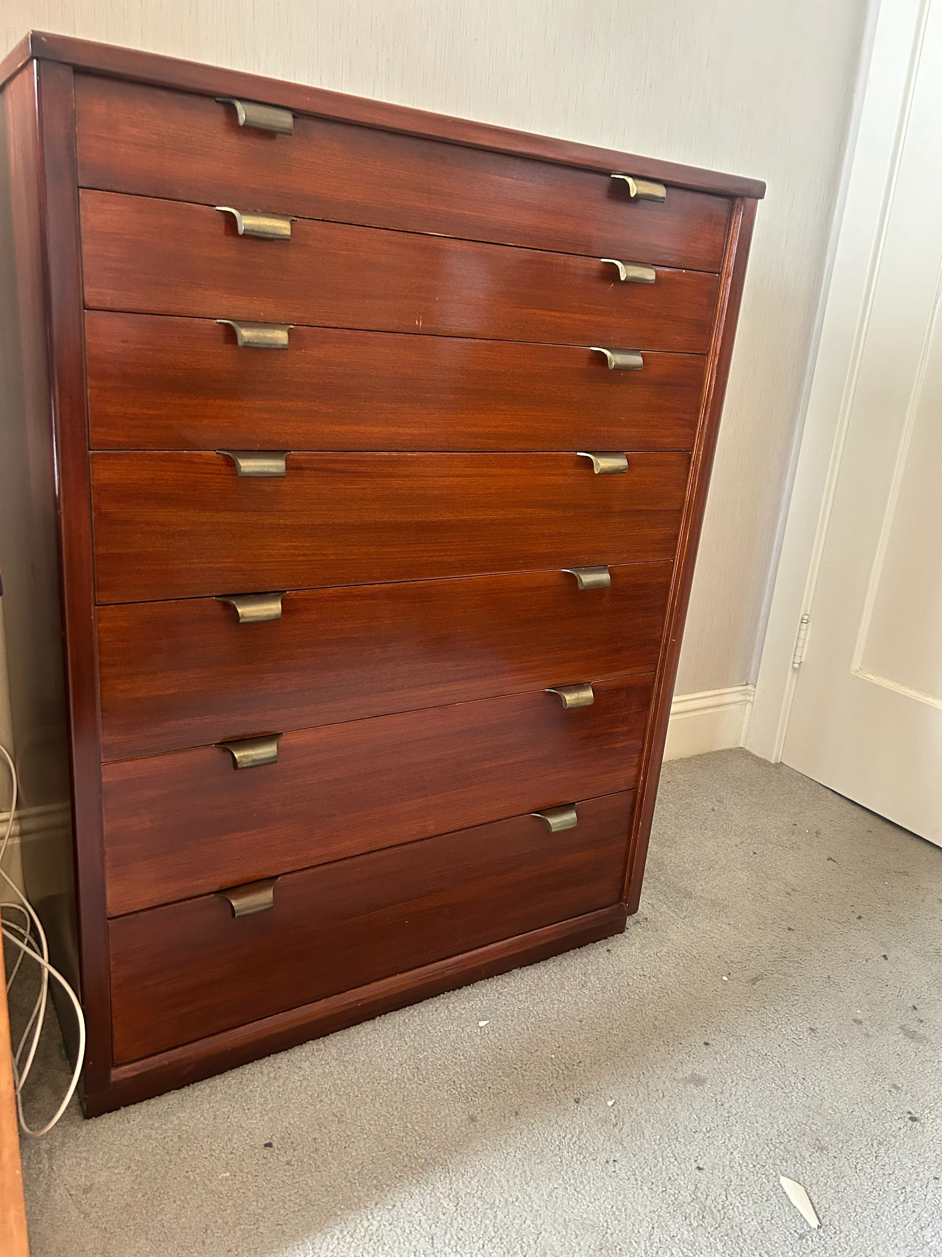 1950s Drexel Tall Boy Dresser by Edward Wormley Mid Century Modern |  Chairish
