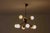 Brass Chandelier with Opaline Globes, Italy, 1960s For Sale - Image 14 of 16