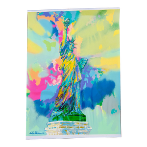 LeRoy Neiman “Lady Liberty” 1986 Plate Signed Serigraph + Chrysler Letter