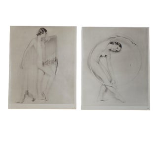 Vintage Mid Century Nude Photogravures - John Everard - a Pair For Sale