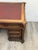 Beautiful antique oak leather top desk with lots of storage space in good vintage condition