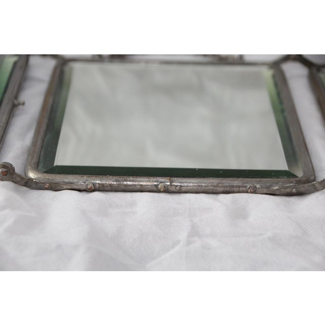 Vintage French Barber Mirror, 1950s For Sale - Image 14 of 16