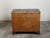 French 1930s Empire Style Walnut Commode with Grey Marble Top and Black Columns For Sale - Image 9 of 12