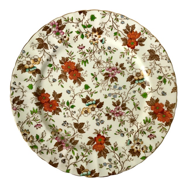 Antique Radford's Chintz Serving Plate For Sale