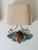 Charming pair of vintage Italian wall sconces featuring beautifully hand-painted terracotta pomegranate decorations,...