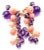 1980s Pair of Cartier Rose Gold Coral Amethyst Diamond Delices De Goa Earrings For Sale - Image 15 of 17