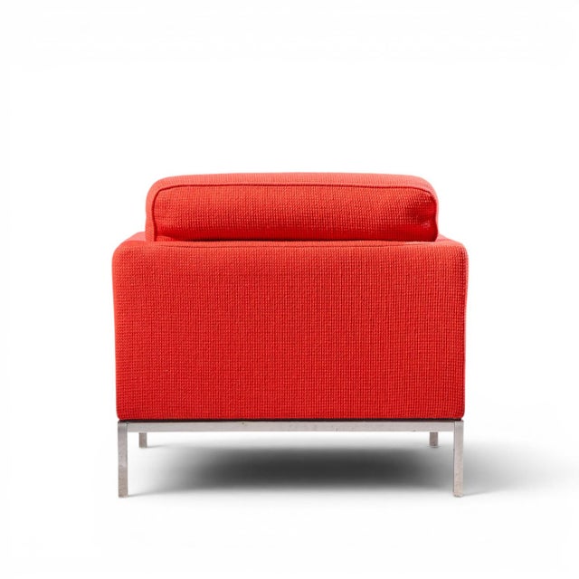 Florence Knoll Mid Century Relaxed Cube Club Lounge Chairs - Pair For Sale - Image 9 of 13