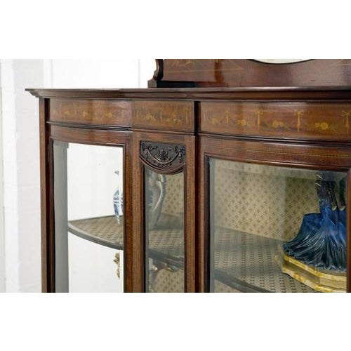 Edwardian Display Cabinet in Mahogany, 1890s For Sale - Image 5 of 15