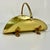 A traditional Federal style brass Firewood Holder. It has the Americana Arts & crafts curled basket shape with an arched...