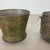 Brown Brass Flower Pot Plant Stands attributed to Mathieu Matego, France, 1950s, Set of 2 For Sale - Image 8 of 18