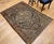 Persian 19th Century Persian Farahan Sarouk Rug, Hand-Knotted Wool, Floral Medallion Pattern, Ivory & Navy, 5x6 For Sale - Image 3 of 18