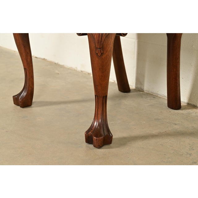 Kittinger Georgian Carved Mahogany Side Chairs or Dining Chairs, Pair For Sale - Image 11 of 17