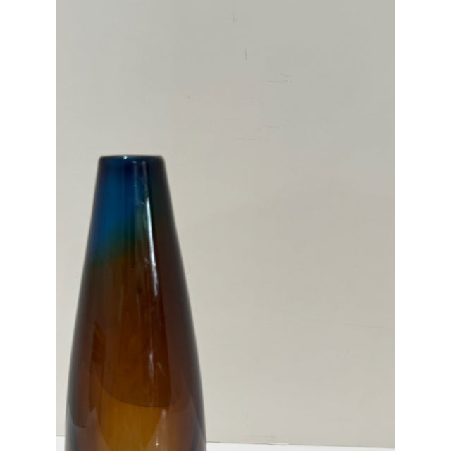 Mid-Century Modern Mid 20th Century Signed Kosta Boda Vicke Lindstrand Art Glass Bud Vase For Sale - Image 3 of 4