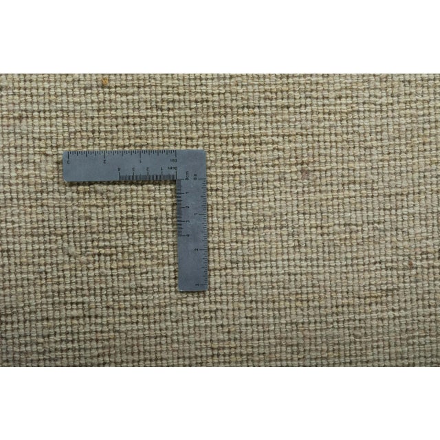 Beige Small Hand-Knotted Gabbeh Loribaft Rug in Beige For Sale - Image 8 of 9
