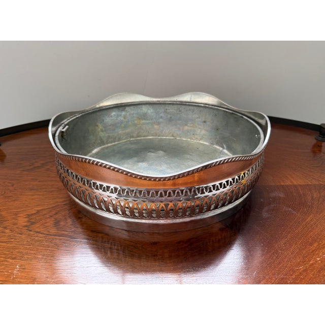 Traditional Antique Gorhan Silver Plated Centerpiece Flower Basket For Sale - Image 3 of 12