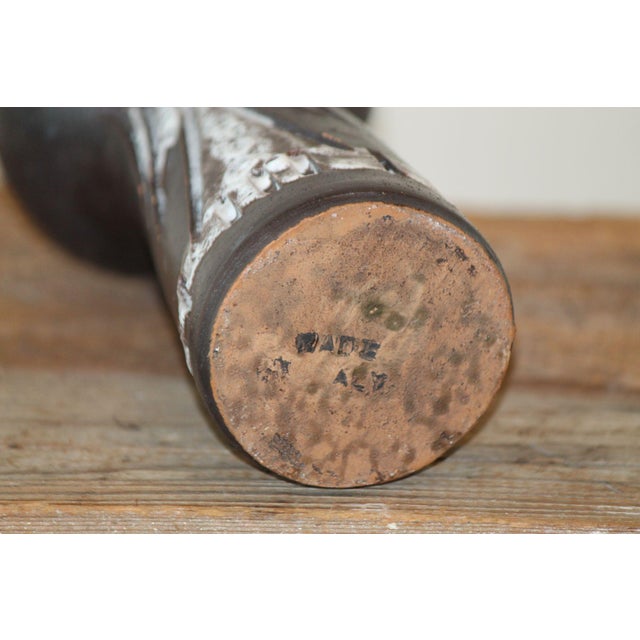 Outstanding Mid-Century Italian Sgraffito 8" Vase For Sale - Image 9 of 9