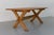 Vintage Danish Brutalist Oak Dining Table, 1960s. Scandinavian Mid-Century modern rectangular dining room table in Nordic...