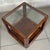Vintage Italian Square Coffee Table in Wood and Glass, Double Top, 1960s For Sale - Image 3 of 9