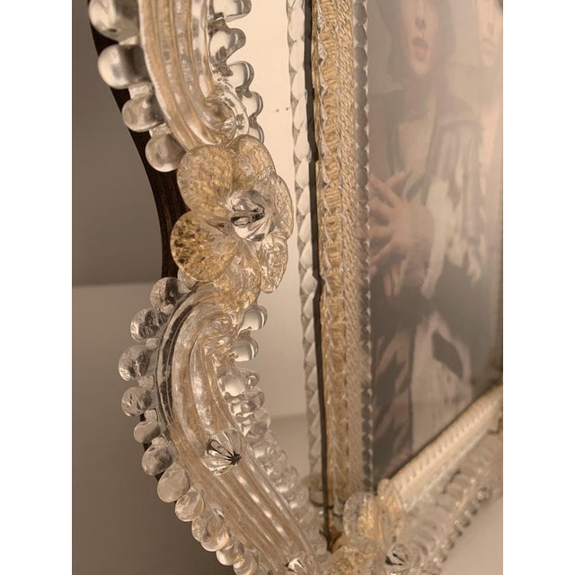 Transparent Photo Frame in Gold Murano Glass by Simoeng For Sale - Image 7 of 14