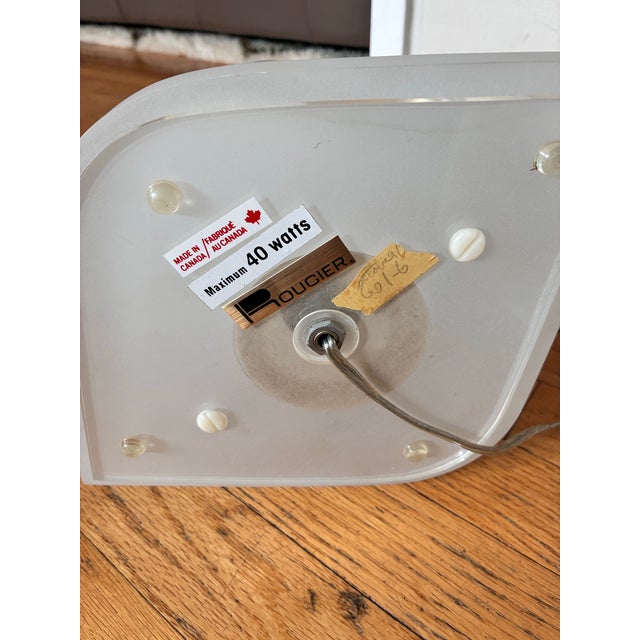 Contemporary Pair of Rougier Lamps Mid-Century Sculptural Dolphin Shape Made in Canada Signed For Sale - Image 3 of 8