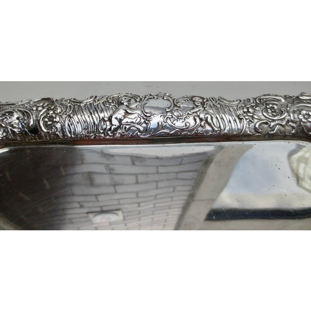 Beaux-Arts Bruckmann & Son of Heilbronn, c.1900. Silver Tray 11 Oz. For Sale - Image 3 of 8