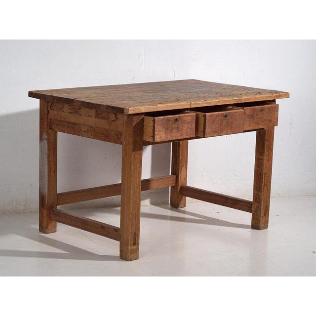 Japanese Worktable in Wood For Sale - Image 4 of 11