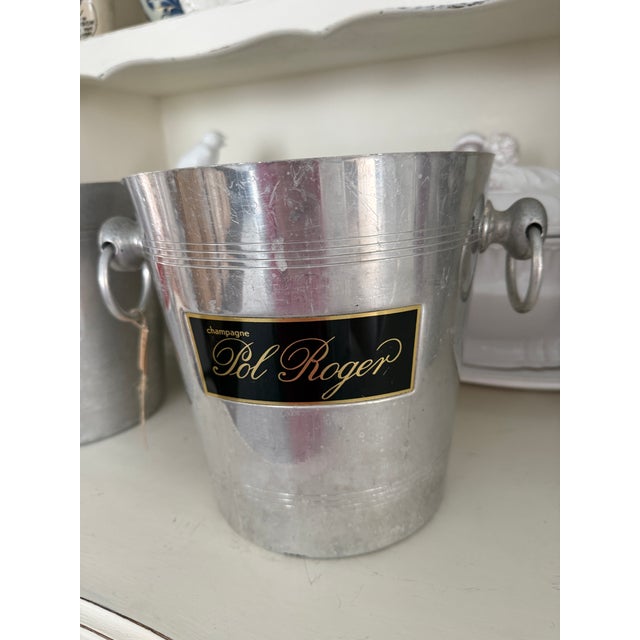 A beautifully classic French champagne bucket featuring the iconic Pol Roger label on both sides, sourced in France and...