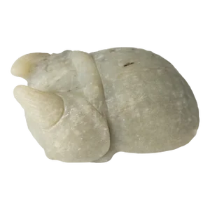 20th Century Chinese Carved Jade Like Stone Cicada Figure