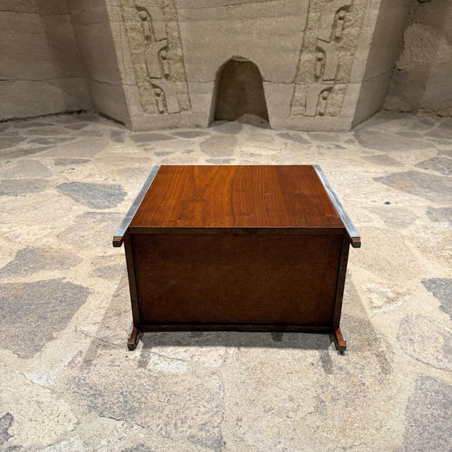 1960s French Modern Walnut Planter Waste Basket Style Bernard Marange For Sale - Image 9 of 9