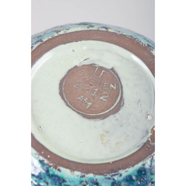 Ingrid Atterberg Ceramic Vase with Abstract Pattern by Ingrid Atterberg for Upsala-Ekeby, 1960s For Sale - Image 4 of 5
