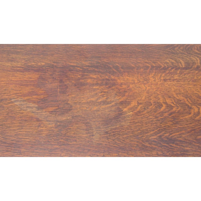 Mission 1940s Oak Library Console Table Amazing Mission For Sale - Image 3 of 12