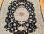 Textile Persian Tabriz Rug, Handwoven Floral Pattern With Silk Highlights, Black & Ivory, 7’ X 10’ For Sale - Image 7 of 12