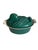 An exceptionally rare and highly collectible vintage Le Creuset duck tureen, beautifully rendered in a rich emerald green...