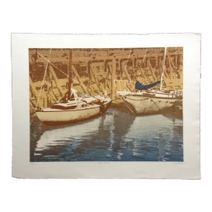 Ted Thomas "Low Tide" Signed Numbered Artwork Etching