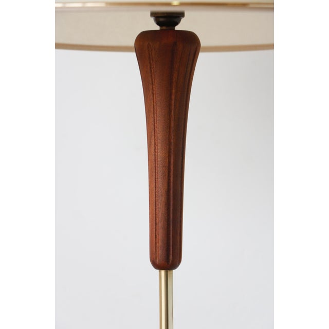1960s Vintage Teak and Brass Floor Lamp, 1960s For Sale - Image 5 of 17