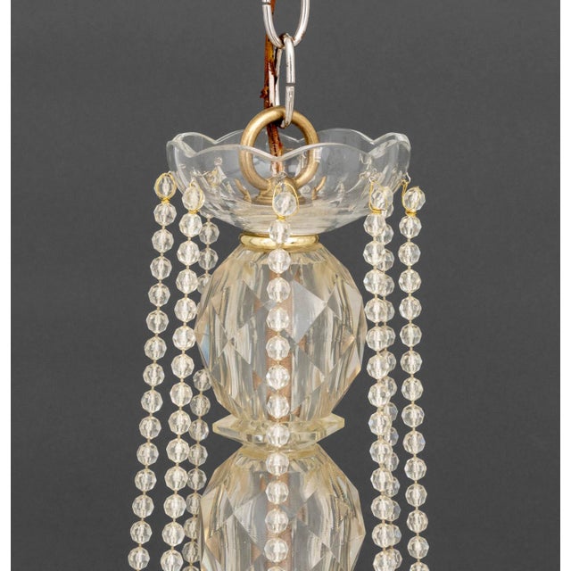 Late 20th Century Italian Crystal Chandelier For Sale - Image 5 of 9