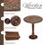 Handcrafted Mango Wood Round Pedestal End Accent Table For Sale - Image 4 of 7