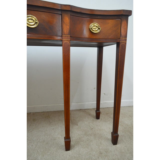Baker Historic Charleston Mahogany Console Table For Sale - Image 11 of 12