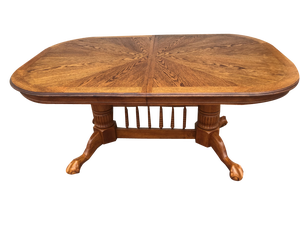 Extendable Dining Table with Rounded Corners, 1970s