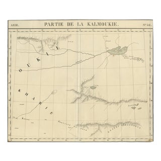 Antique Map of Central Asia, 1827 For Sale