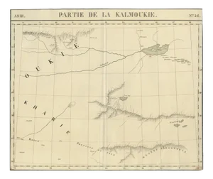 Antique Map of Central Asia, 1827