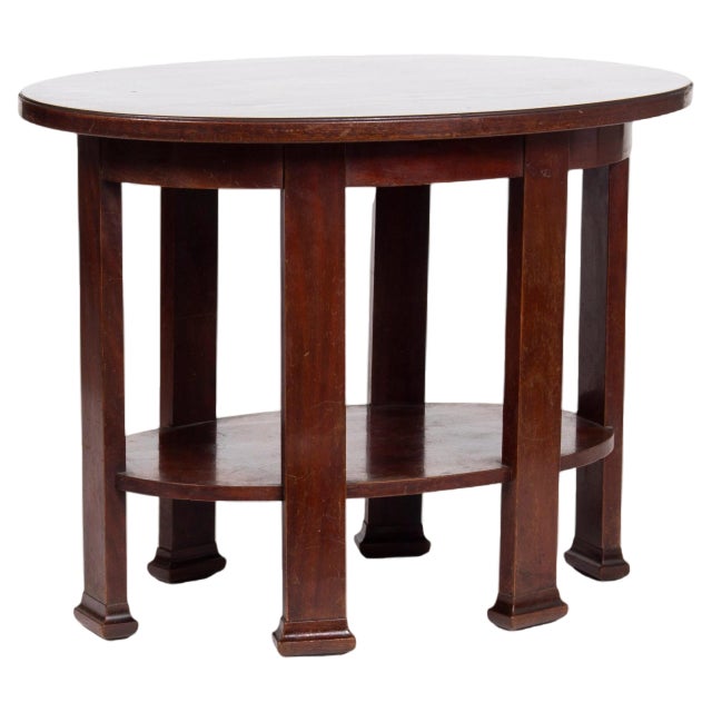 6-Legged Table attributed to Friedrich Otto Schmidt, 1905 For Sale