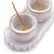 Elevate your dining experience with this elegant Marble Condiment Set, featuring a refined combination of natural marble...