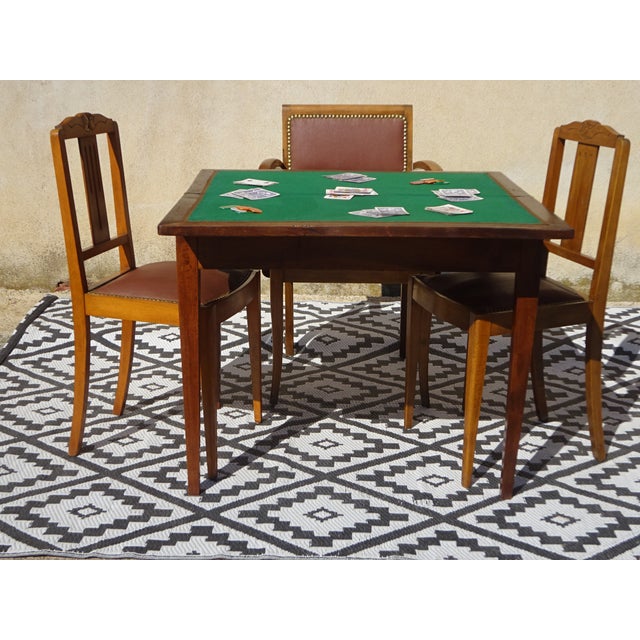 Antique Game Table in Walnut, 1800s For Sale - Image 5 of 18