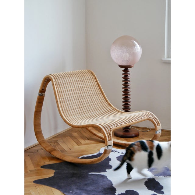 Rare 2000s James Irvine rocking rattan chair designed for Ikea. Still great condition. I have official proof of...