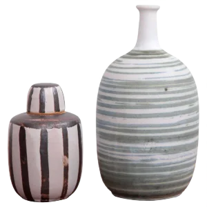 Studio Art Pottery by Ahlstrom, California, 1960s, Set of 2