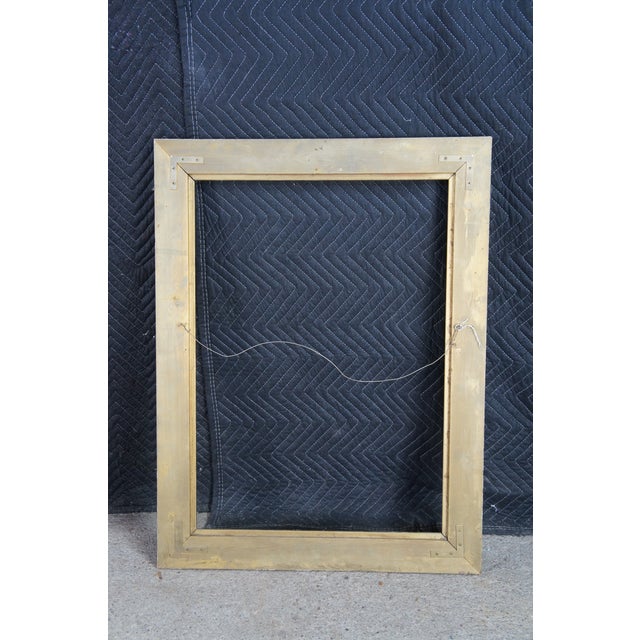 Antique Victorian Moreno Gold Gilt Carved Foliate Picture Oil Painting Frame For Sale - Image 4 of 9