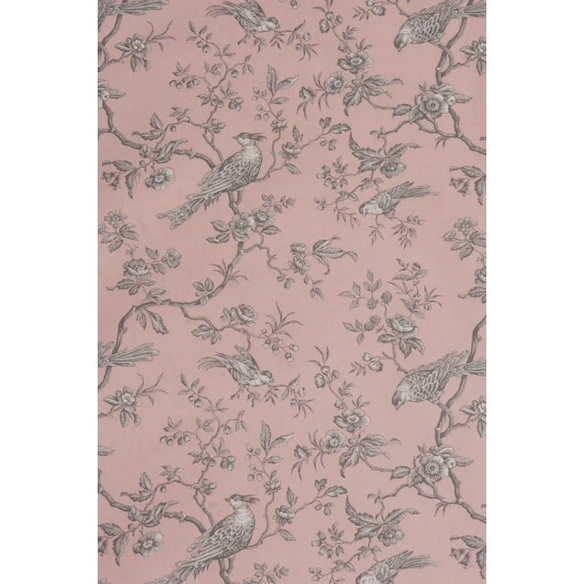 Isabelle Bird Toile Candy Cotton Double Width Fabric For Sale